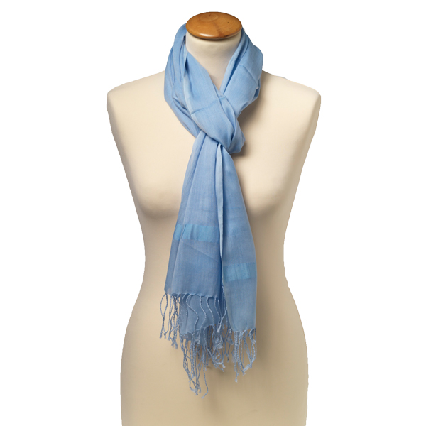 Dakraam Van toepassing zijn Openbaren Lichtblauwe pashmina sjaal | Snel online kopen!