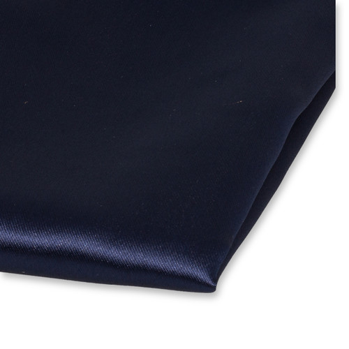 Donkerblauw pochet polyester satijn (2)