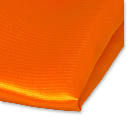 Oranje pochet polyester satijn (2)