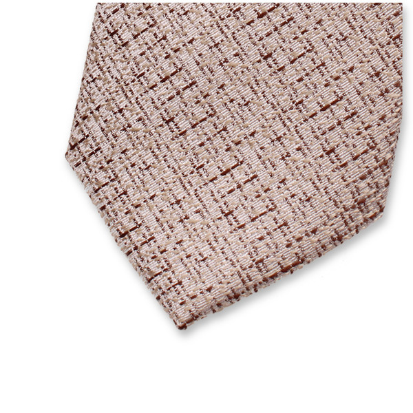 Beige Bouclé Stropdas (2)