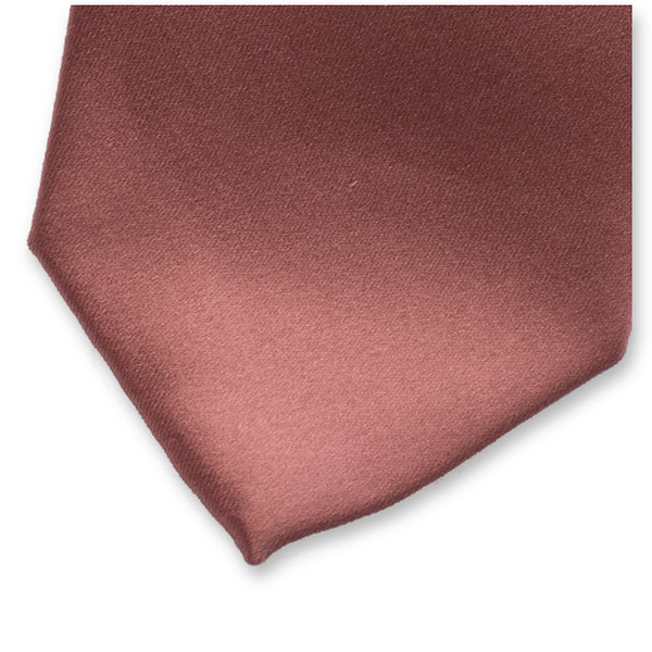 Satijn polyester stropdas Mauve (2)