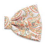 Oranje Paisley Vlinderstrik - Thumbnail 2