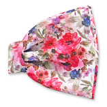 Roze met Lila Bloemen Vlinderstrik - Thumbnail 2