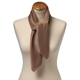 Polyester shawl beige - vierkant - Thumbnail 2