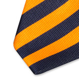 Stropdas oranje/donkerblauw - Thumbnail 2