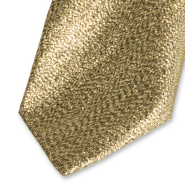 Gouden glitter stropdas (2)