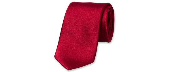 necktie dark red satin NCKT E 039n